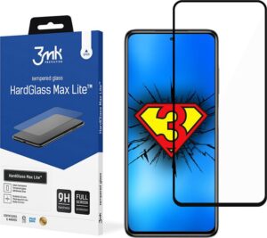 Apsauginiai stiklai 3MK Xiaomi POCO X3 GT Black - HardGlass Max Lite 