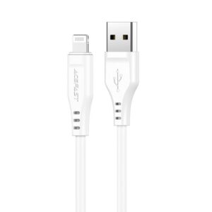 Kabelis Acefast Apple Lightning to USB 1.2m 2.4A MFI Cable White
