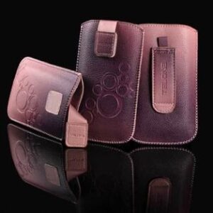 Case universal pocket iLike Universal Leather Pocket Case M Dark Pink