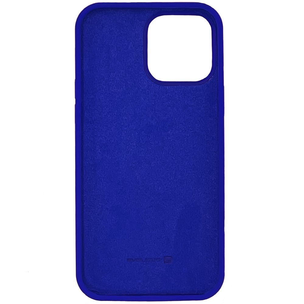 Back panel cover Evelatus Apple iPhone 12 Pro Max Premium Soft Touch Silicone Case Dark Blue