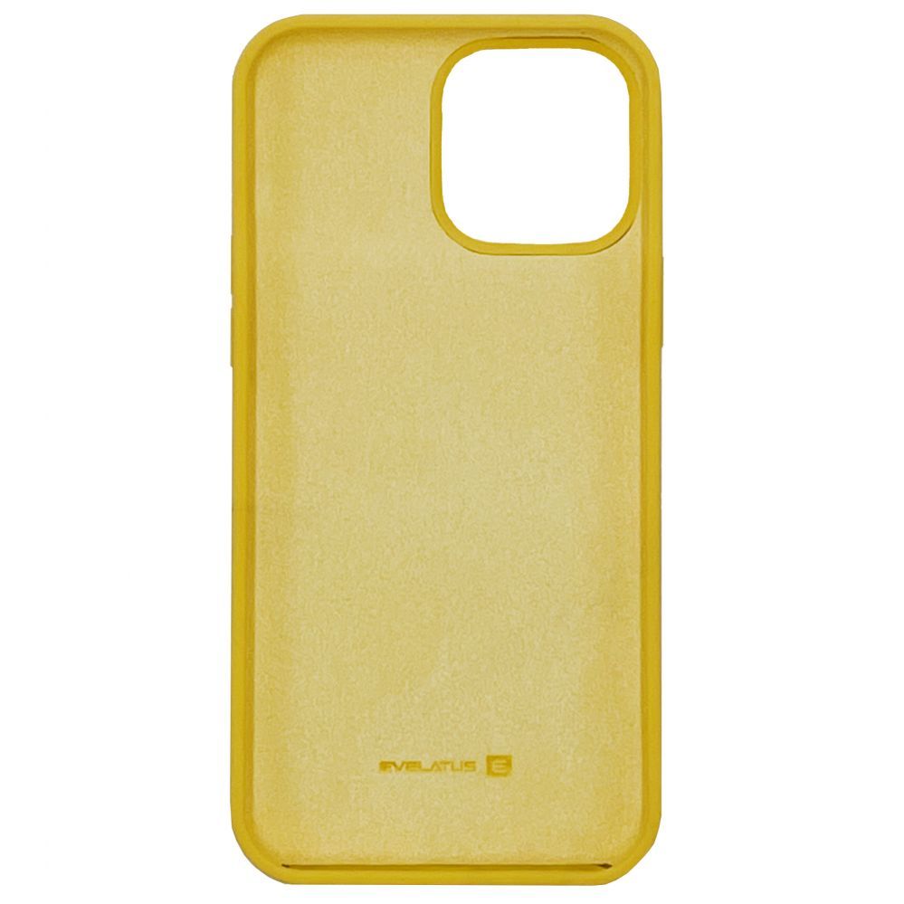 Back panel cover Evelatus Apple iPhone 13 Pro Max Premium Soft TouchSilicone Case Yellow
