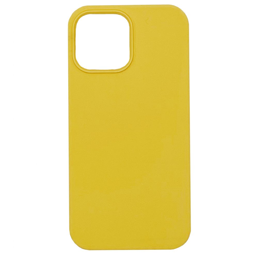 Back panel cover Evelatus Apple iPhone 13 Pro Max Premium Soft TouchSilicone Case Yellow
