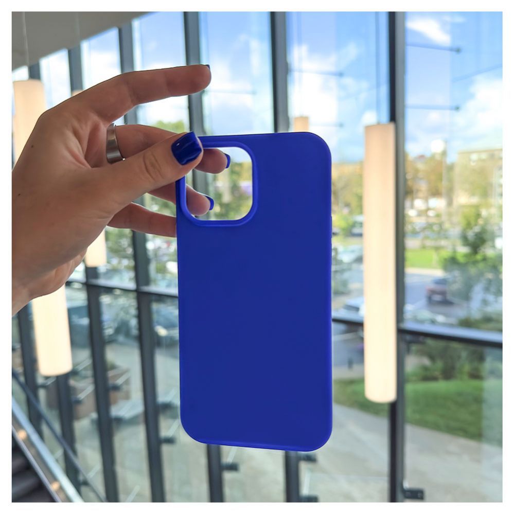 Back panel cover Evelatus Apple Evelatus iPhone 13 Pro Max Premium Soft Touch Silicone Case Dark Blue