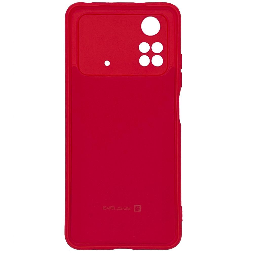 Tagakaaned Evelatus Xiaomi Poco X4 Pro 5G Nano Silicone Case Soft Touch TPU Red