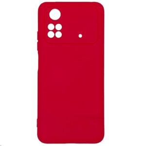 Back panel cover Evelatus Xiaomi Poco M4 Pro Nano Silicone Case Soft Touch TPU Red