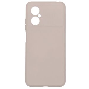 Back panel cover Evelatus Xiaomi Poco M4 5G Nano Silicone Case Soft Touch TPU Beige