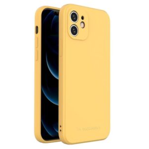Nugarėlės dėklai Wozinsky Apple iPhone XS Max Silicone Case Yellow