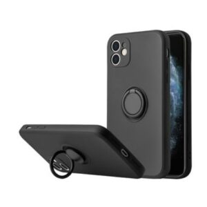 Back panel cover iLike Xiaomi SILICONE RING DO XIAOMI REDMI 9C / 10A Black