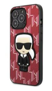 Nugarėlės dėklai Karl Lagerfeld Apple iPhone 13 Pro Max Monogram Ikonik Case Red