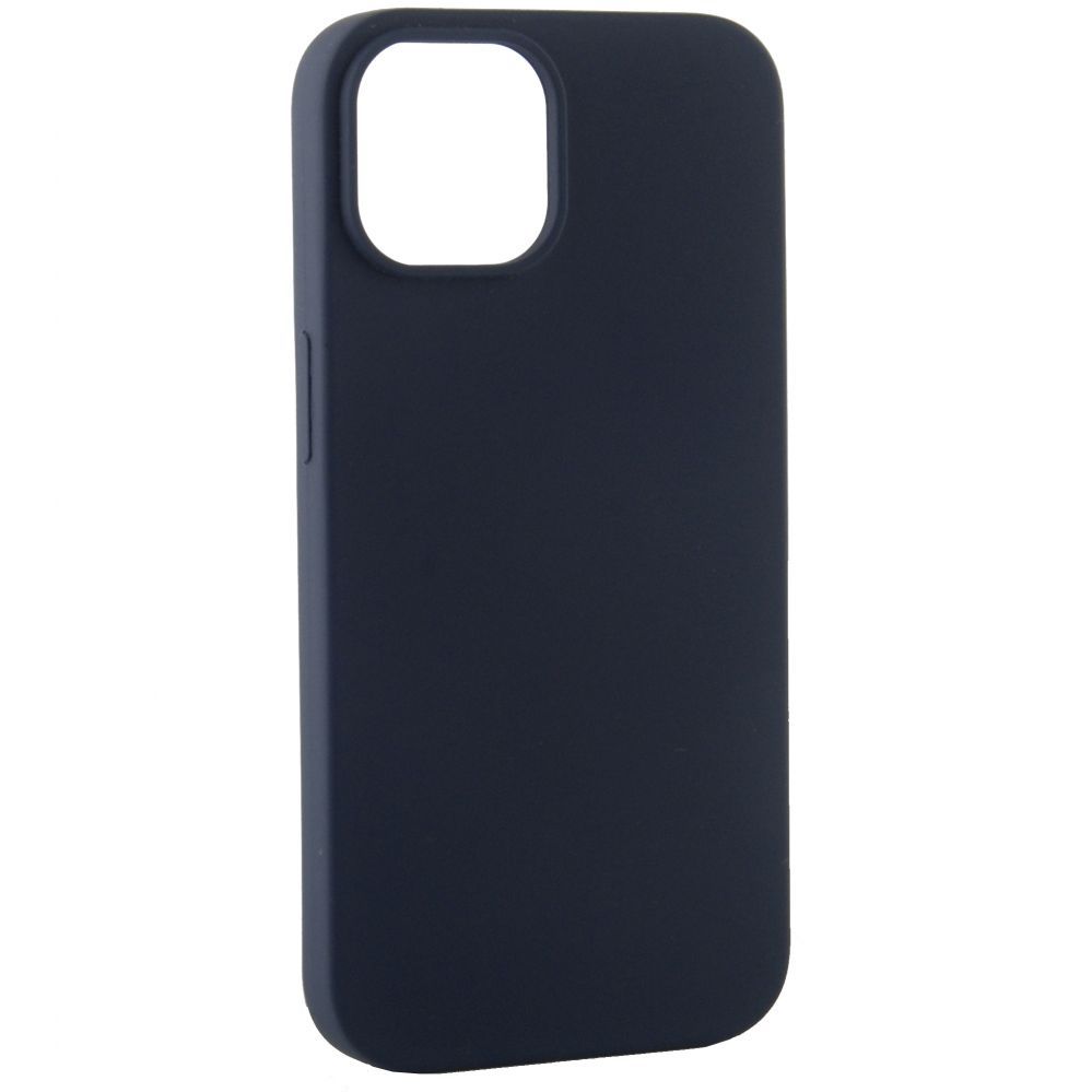 Back panel cover Evelatus Apple iPhone 14 6.1 Premium Soft Touch Silicone case Midnight Blue