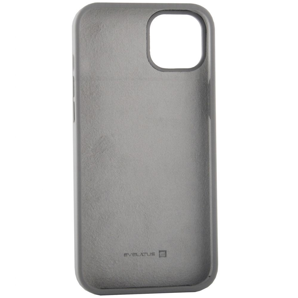 Back panel cover Evelatus Apple iPhone 14 6.1 Premium Soft Touch Silicone Case Pebble