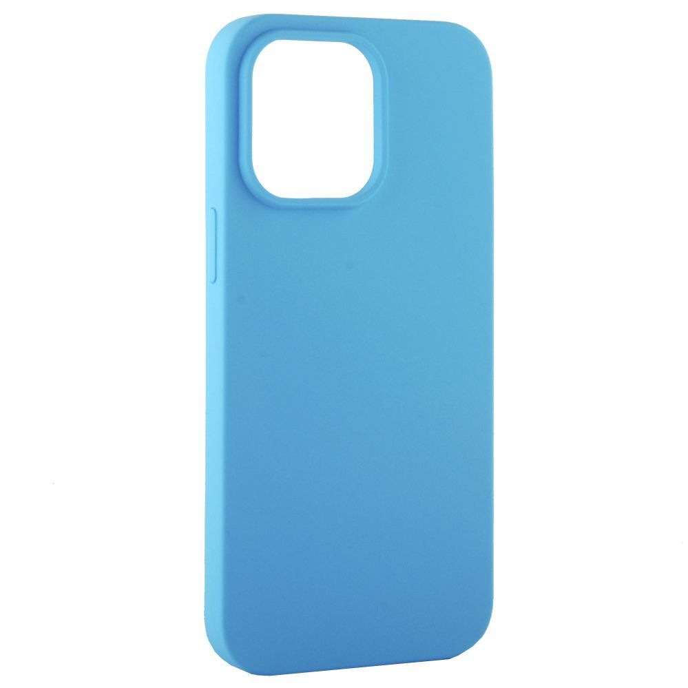 Back panel cover Evelatus Apple iPhone 14 Plus 6.7 Premium Soft Touch Silicone Case Sky Blue