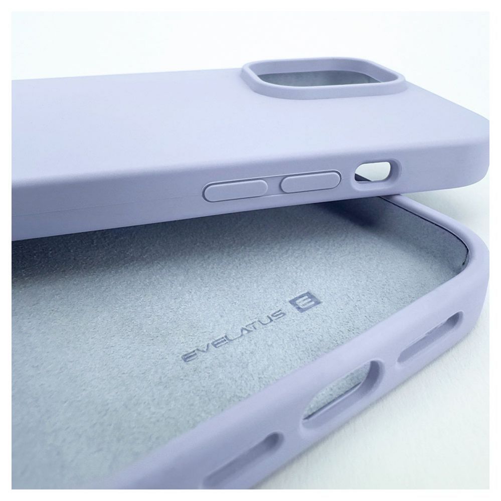 Tagakaaned Evelatus Apple iPhone 14 Pro 6.1 Premium Soft Touch Silicone Case Lilac