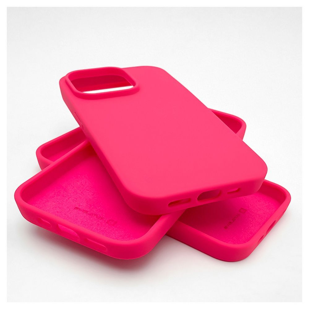 Tagakaaned Evelatus Apple iPhone 14 Pro 6.1 Premium Soft Touch Silicone Case Rosy Red