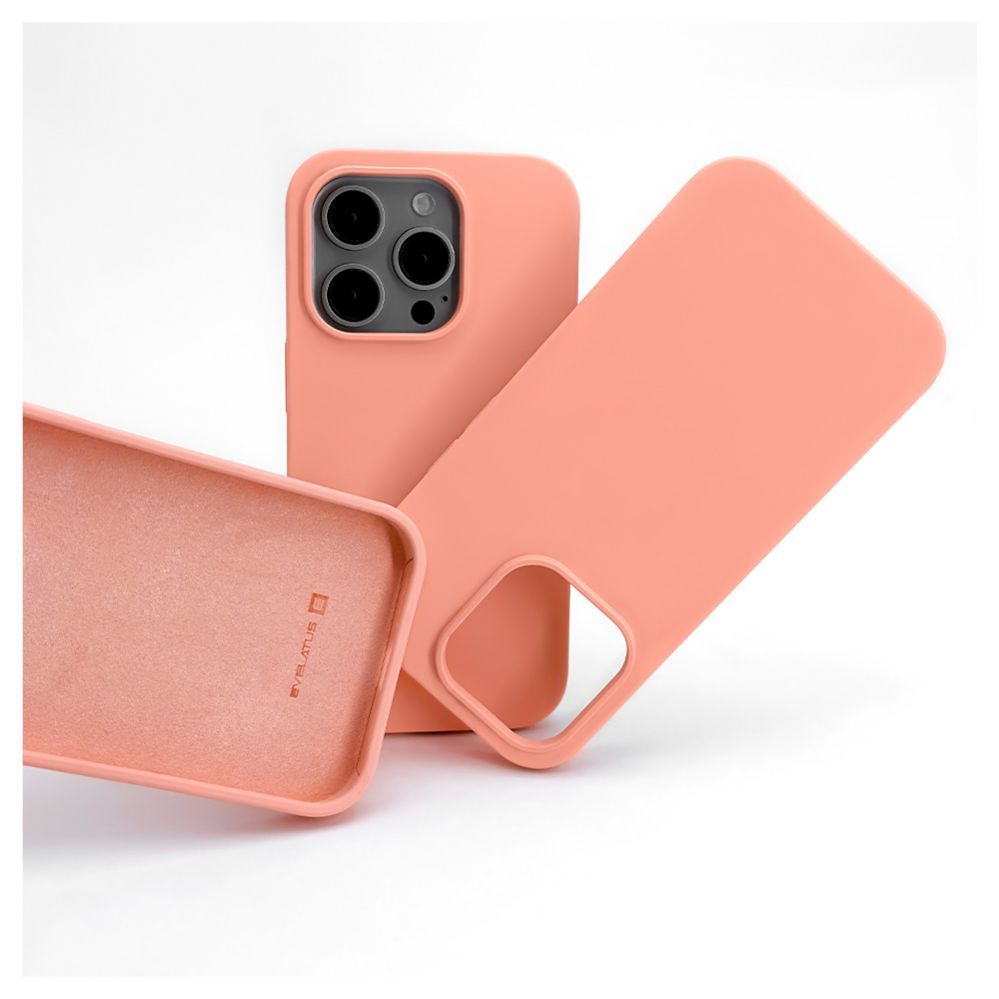 Tagakaaned Evelatus Apple iPhone 14 Pro Max 6.7 Premium Soft Touch Silicone Case Light Pink