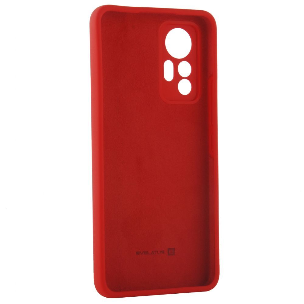 Back panel cover Evelatus Xiaomi 12 Lite Premium Soft Touch Silicone Case Red