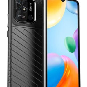 Back panel cover iLike Xiaomi Redmi 10C / Poco C40 Thunder Case Flexible armored cover Black