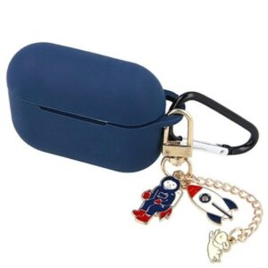 Headphone case iLike Apple Case for Airpods 3 dark blue with pendant Blue
