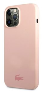 Back panel cover Lacoste Apple iPhone 13 Pro Liquid Silicone Glossy Printing Logo Case Pink