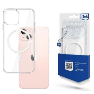 Back panel cover 3MK Apple iPhone 14 Max MagSafe Case Transparent