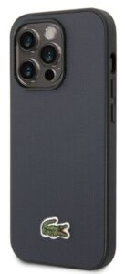 Back panel cover Lacoste Apple iPhone 14 Pro Iconic Petit Pique Logo Case Blue