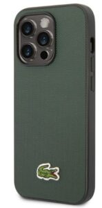Back panel cover Lacoste Apple iPhone 14 Pro Iconic Petit Pique Logo Case Dark Green