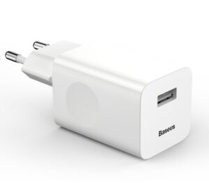 Adapteris Baseus  Wall charger QC 3.0 1x USB 3A 24W White