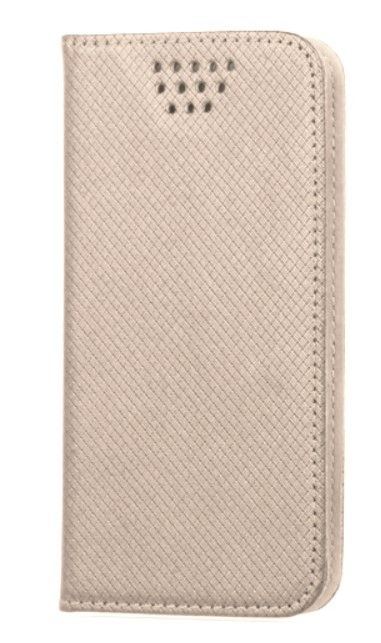 Book case iLike Universal Smart Universal Magnet case 4,7-5,3 Gold