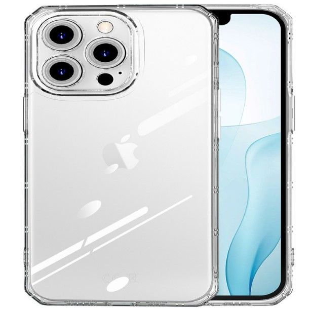 Back panel cover iLike Apple iPhone 14 Pro Max Armor Antishock Case Transparent