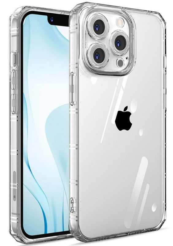 Back panel cover iLike Apple iPhone 14 Pro Max Armor Antishock Case Transparent