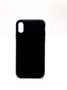 Back panel cover Evelatus Apple iPhone X/XS Premium Soft Touch Silicone Case Black