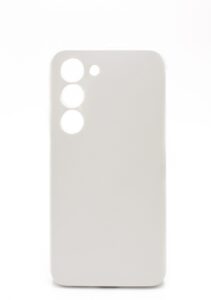 Back panel cover Evelatus Samsung Galaxy S23 Premium Soft Touch Silicone Case White
