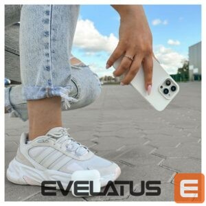 Back panel cover Evelatus Apple iPhone 14 Pro Max Premium Magsafe Soft Touch Silicone Case White