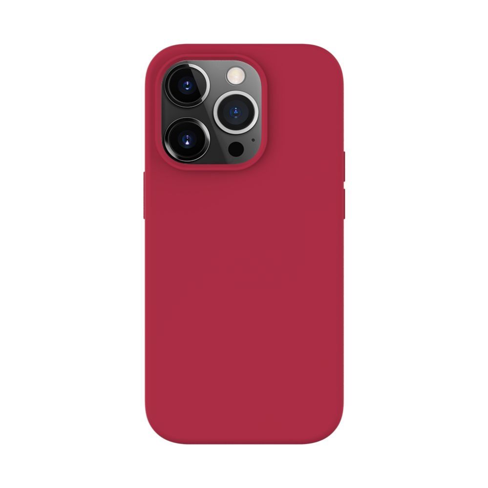 Back panel cover Evelatus Apple iPhone 14 Pro 6.1 Premium Soft Touch Silicone case Red