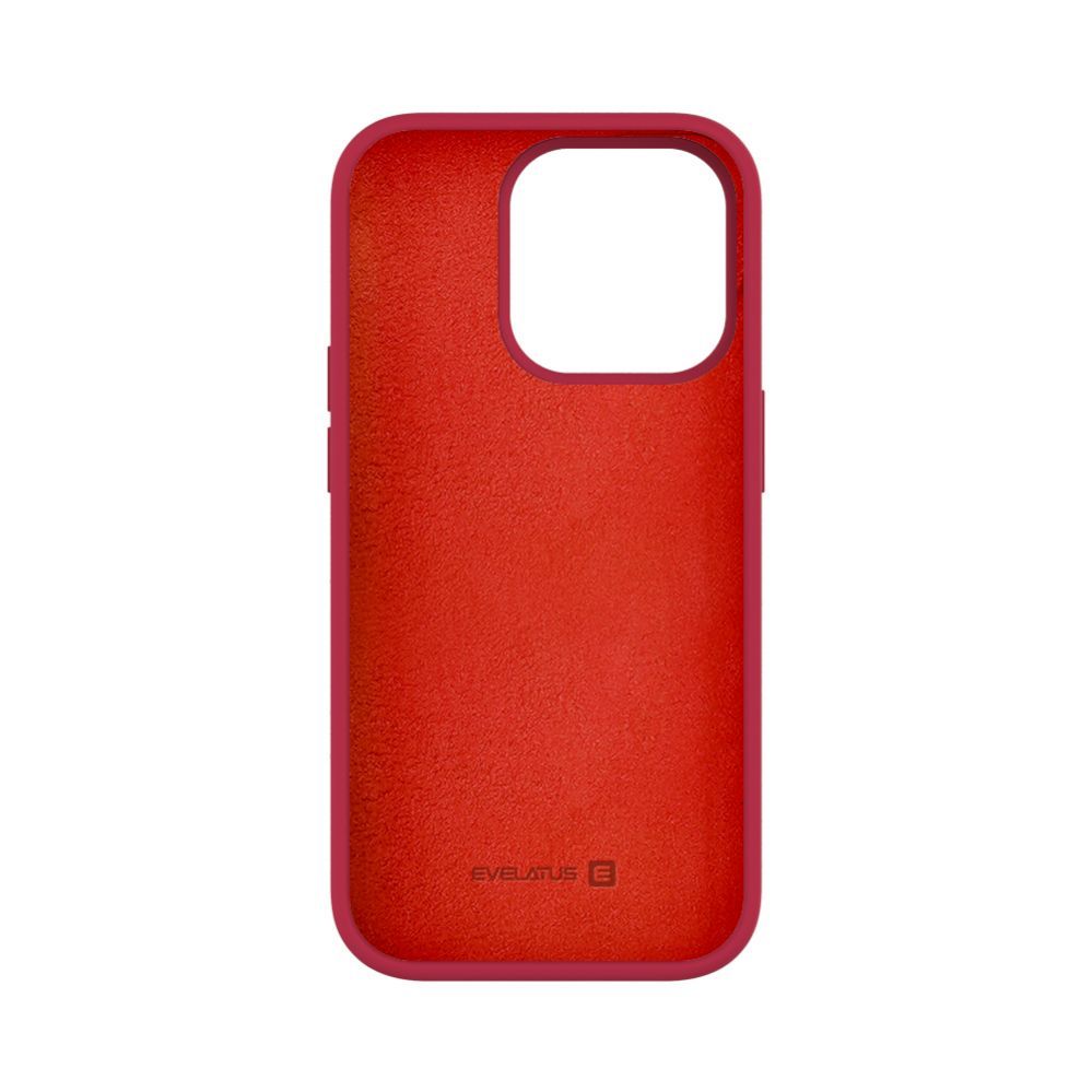 Back panel cover Evelatus Apple iPhone 14 Pro 6.1 Premium Soft Touch Silicone case Red