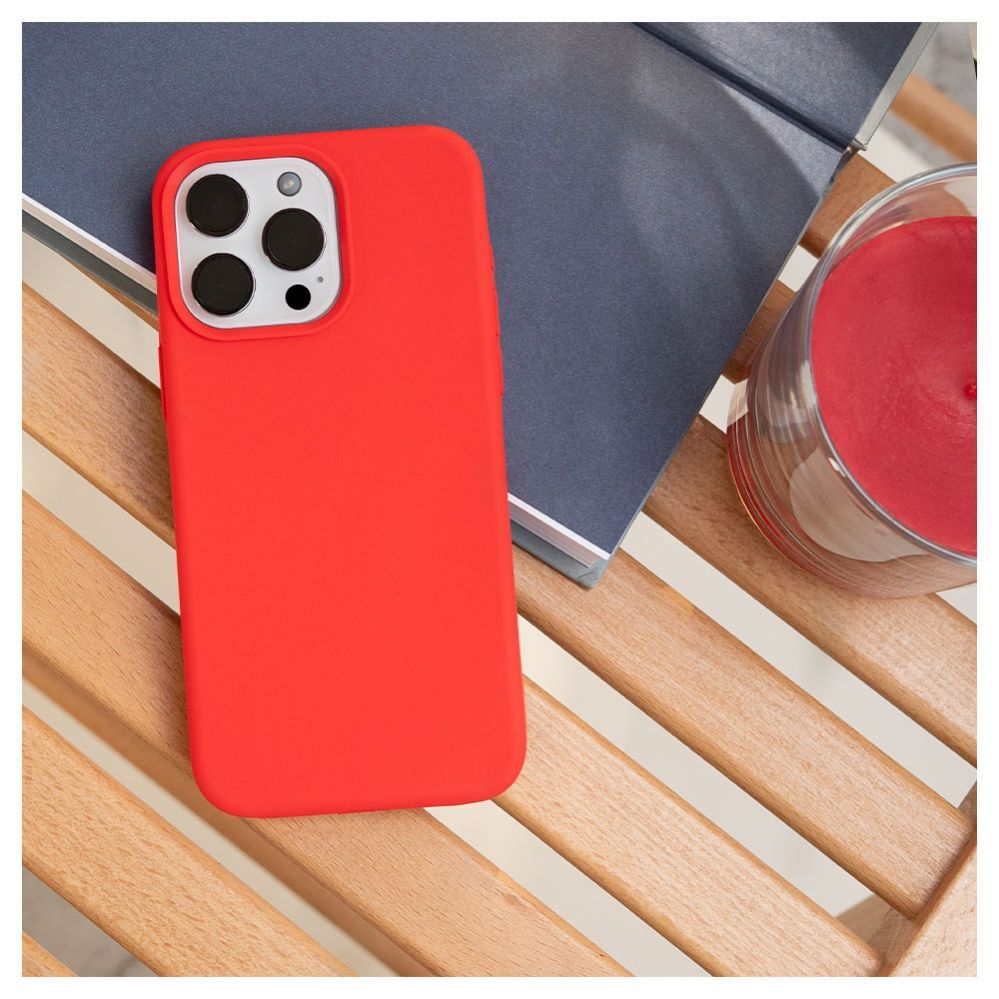 Back panel cover Evelatus Apple iPhone 14 Pro Max 6.7 Premium Soft Touch Silicone Red