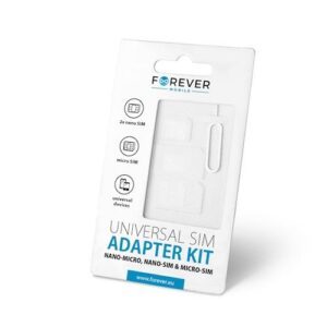 Adapteris Forever Universal NANO SIM/Micro, Micro SIM un NANO/SIM (3in1)