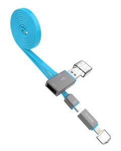 Kaabel Hoco  UPL03 Share line apple + micro usb blue