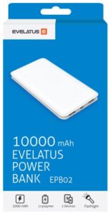 Ārējais akumulators Evelatus Universal Power Bank EPB02 10000mAh White