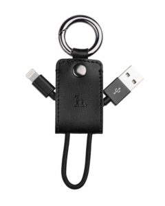 Cable Hoco Apple iPhone  Datu kabelis HQ UPL19 KEY CHAIN PORTABLE CHARGE CABLE BLACK