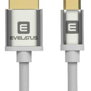 Kabelis Evelatus Universal Data cable Micro USB EDC02 dual side gold plated connectors White