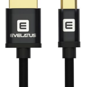 Kabelis Evelatus  Data cable Micro USB EDC02 dual side gold plated connectors Black