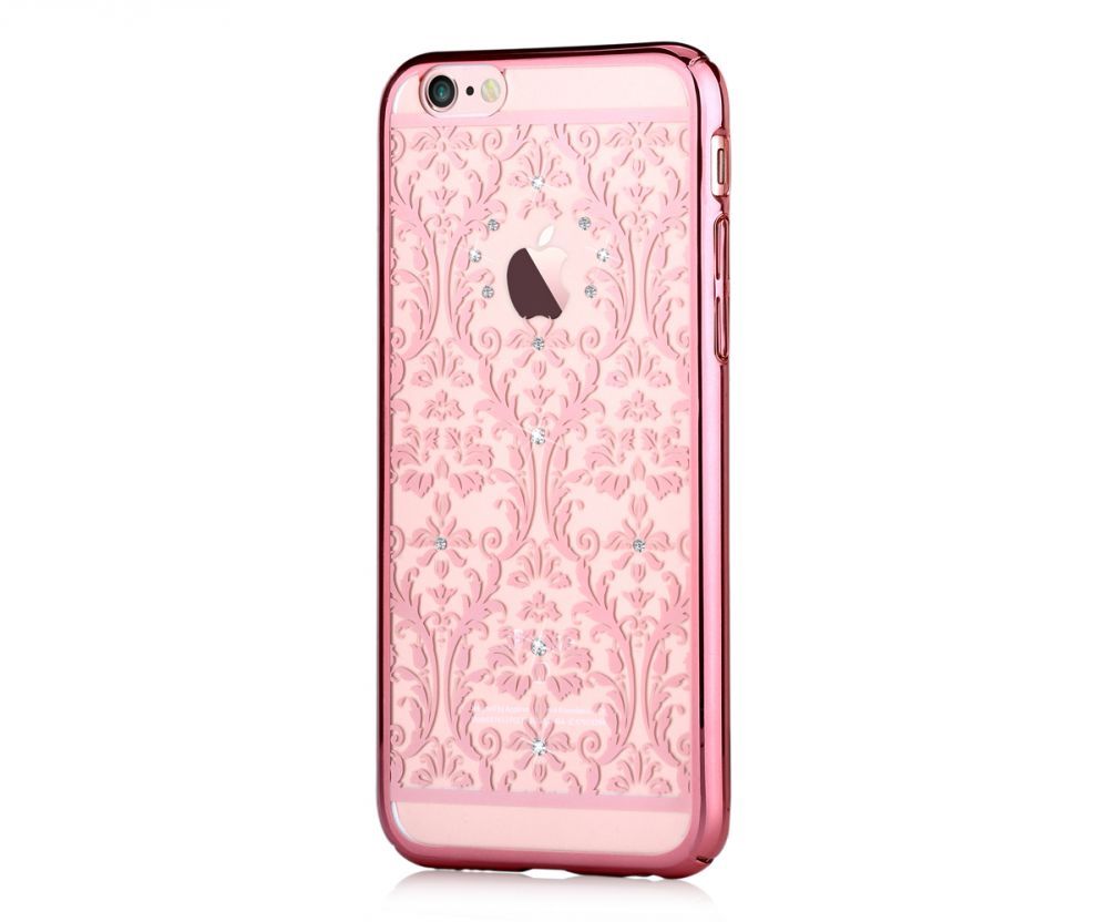 Back panel cover Devia Apple iPhone 7 Plus Baroque with Swarovski Rose Gold