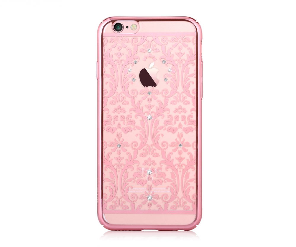 Back panel cover Devia Apple iPhone 7 Plus Baroque with Swarovski Rose Gold
