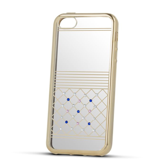 Back panel cover Beeyo Samsung S7 G930 TPU Luxury Gold