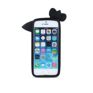 Universalus knygutės dėklas GreenGo Universal bumper L (10cm) Kitty Black