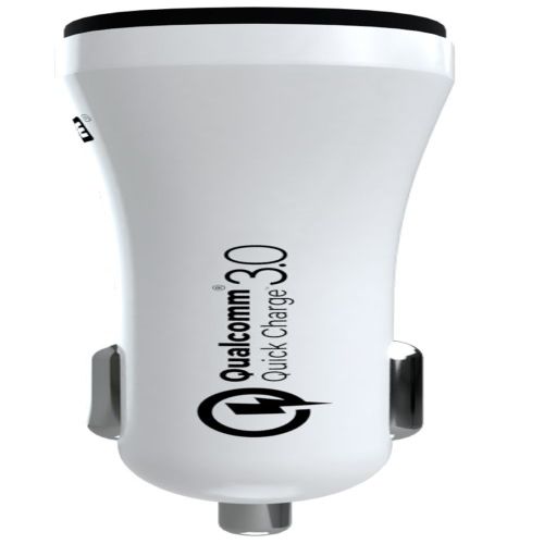 Auto lādētāji Evelatus - Evelatus Quick Car Charger QCC02 White