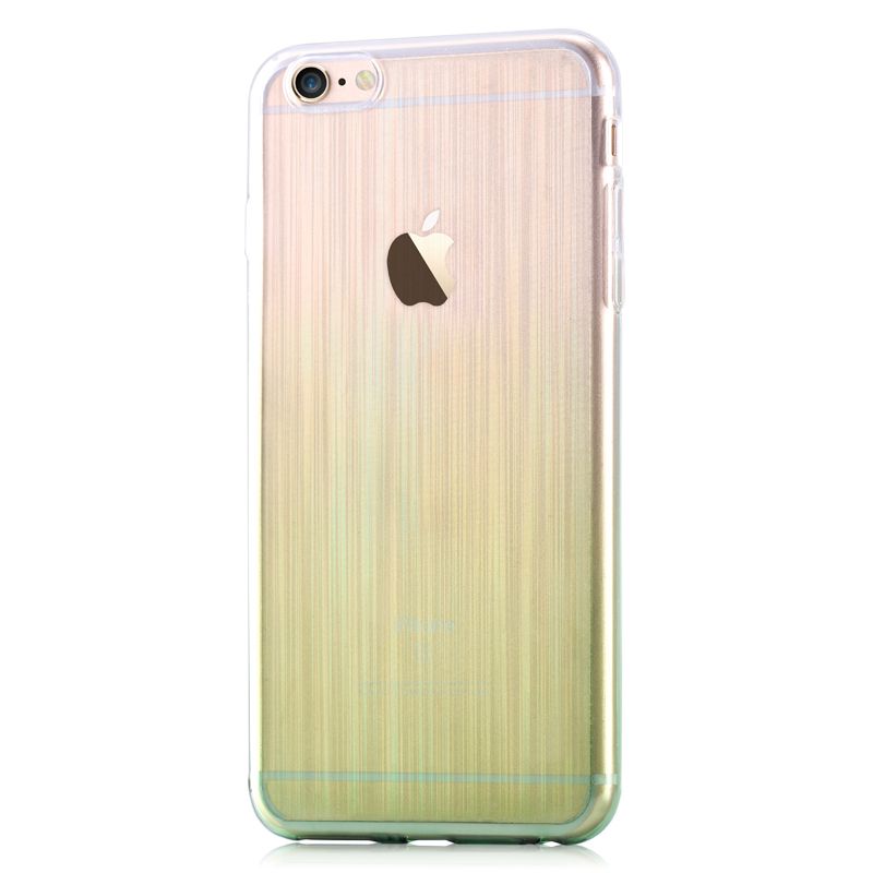 Back panel cover Devia Apple iPhone 6/6s Azure soft case Green