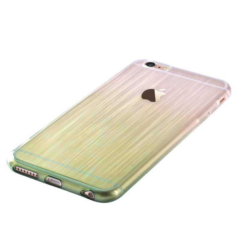 Back panel cover Devia Apple iPhone 6/6s Azure soft case Green