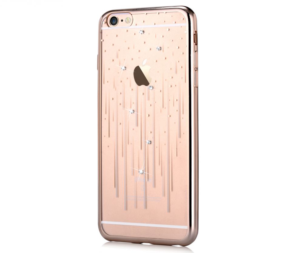 Tagakaaned Devia Apple iPhone 7 Plus / 8 Plus Crystal Meteor soft case Champagne Gold